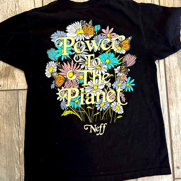 Neff Power to the Planet tee, size small - Picture 1 of 2